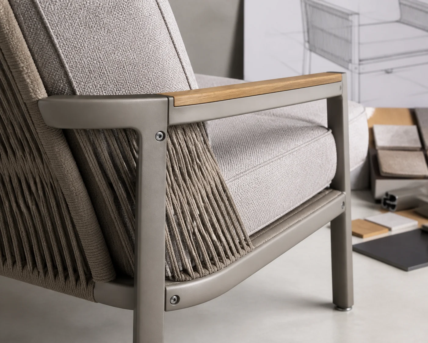 Outdoor furniture material details