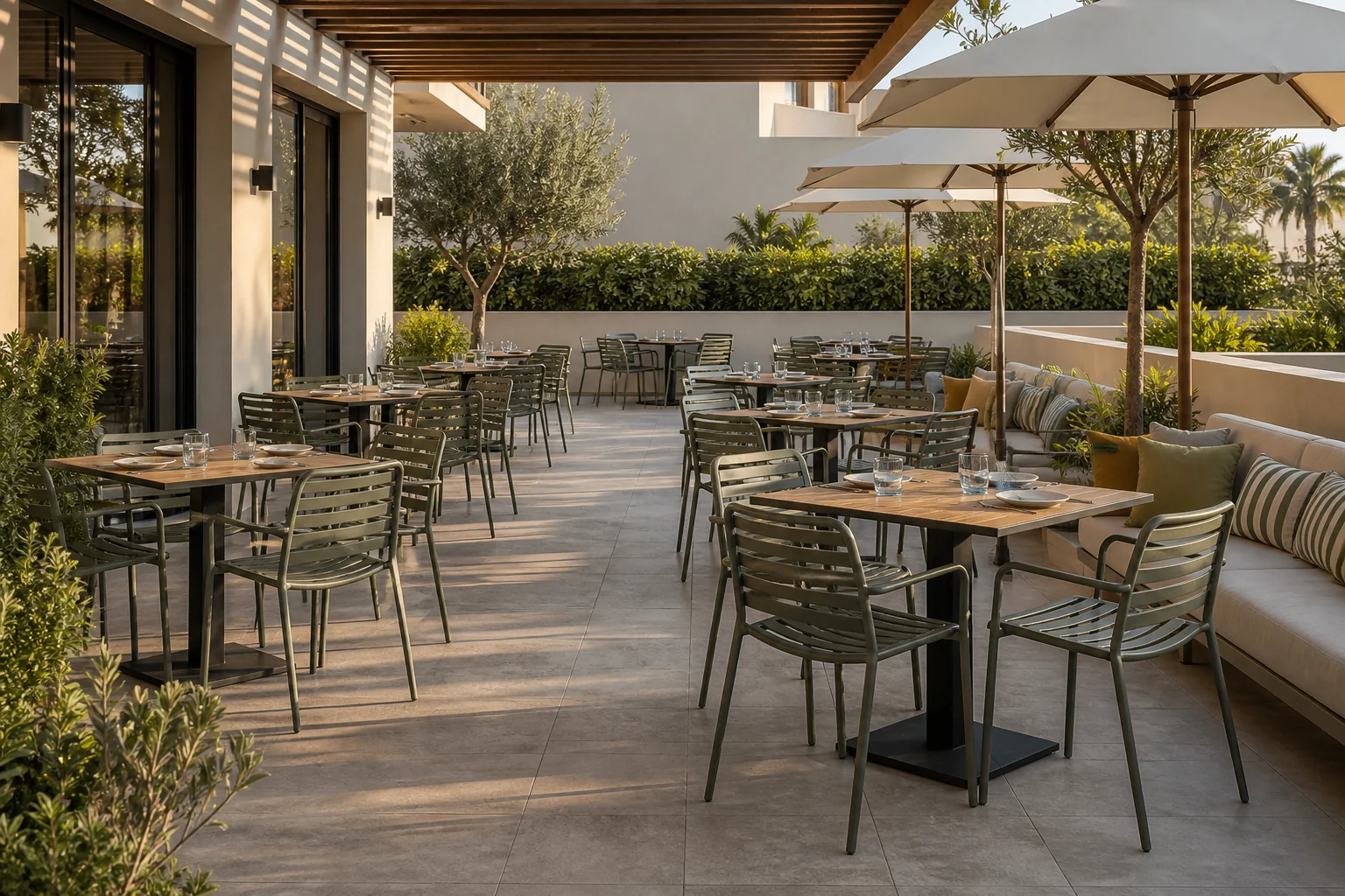 Commercial terrace dining package